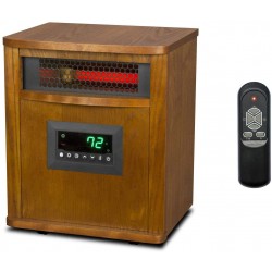 1500W Portable Infrared Quartz Mica Electric Space Heater with Remote Control Dimensions 13 x 10.8 x 16.2 inches Weight 20.6 pounds 12 Hour Programmable Timer