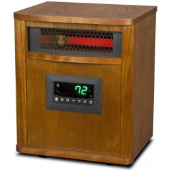 1500W Portable Infrared Quartz Mica Electric Space Heater with Remote Control Dimensions 13 x 10.8 x 16.2 inches Weight 20.6 pounds 12 Hour Programmable Timer